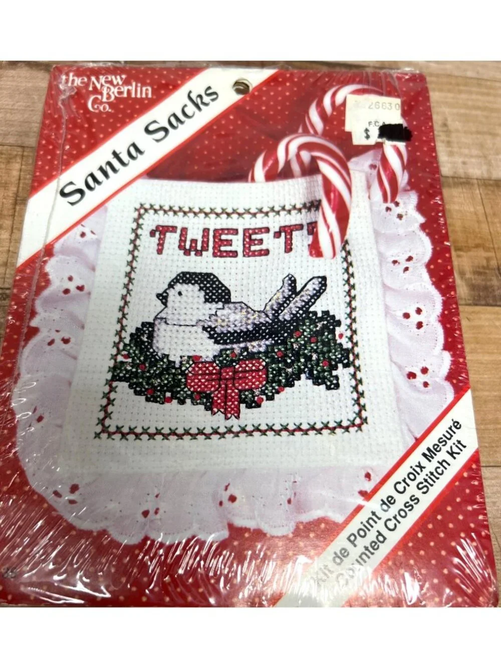 Santa Sacks Christmas Bird Cross Stitch Kit